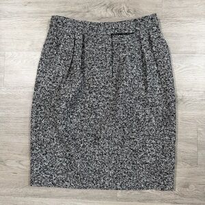Max Mara Tweed Elegant Gray Women's Skirt Wool